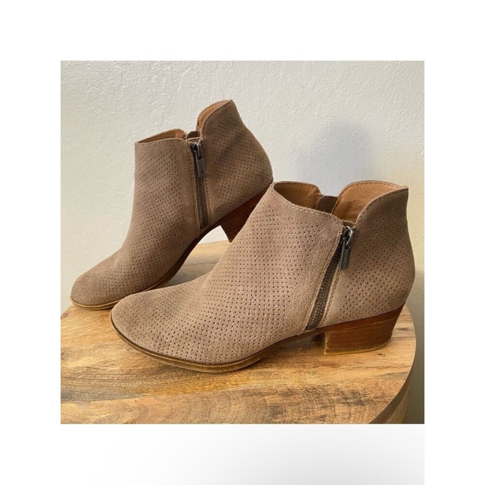 Lucky Brand Bayley Suede Perforated Ankle Zip
Booties
